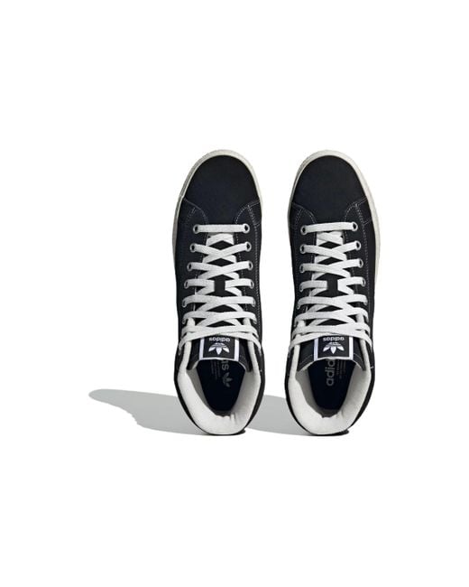 Adidas Black Stan Smith Cs Mid Shoes for men