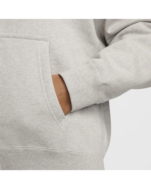 Nike Gray X Stussy Ss24 Full-Zip Fleece Hoodie for men
