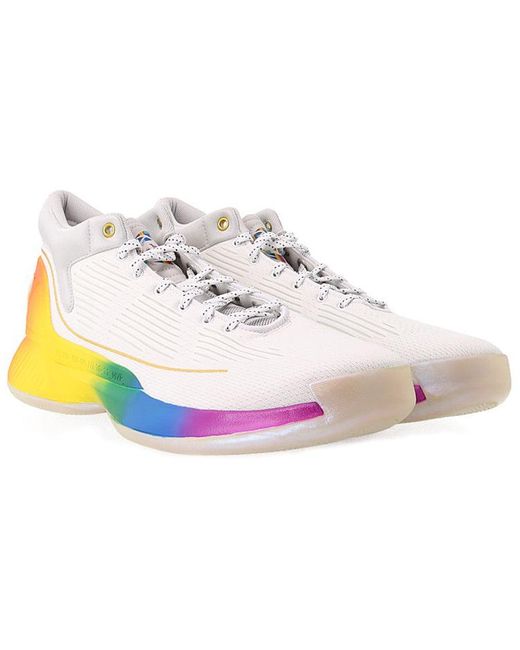 Adidas White D Rose 'Pride Pack' for men