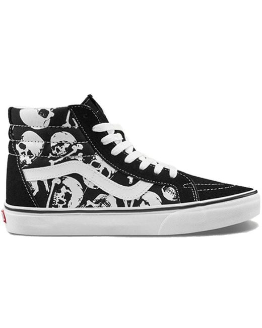 Vans Black Sk8-Hi Reissue 'Skulls' for men