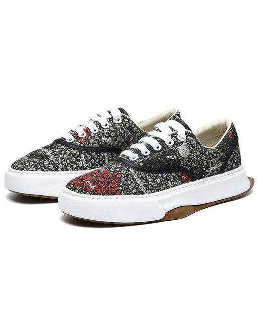 Fila Black Floral Sneakers for men