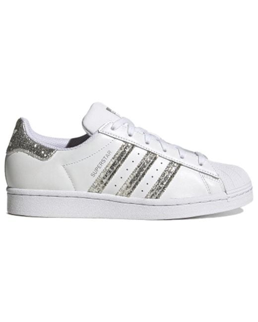 adidas Superstar 'glitter' in White | Lyst