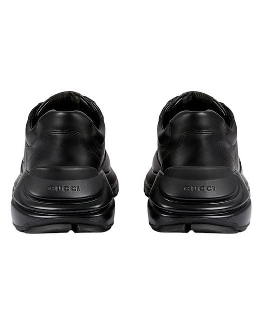 Gucci Black Rhyton 'Interlocking G for men