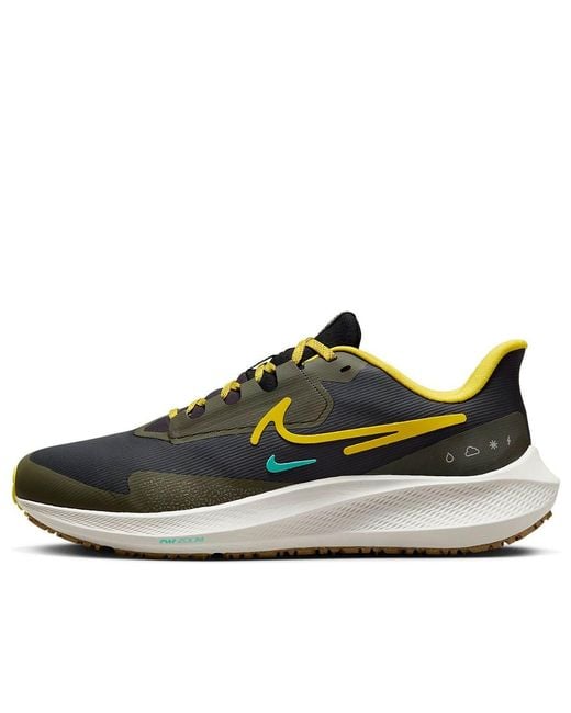 Nike Black Pegasus Turbo Shield Golden' for men