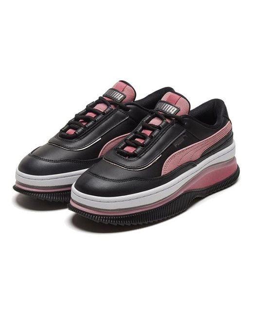 PUMA Red (Wmns) Deva Mixed Metallic/ Casual Platform Sneakers
