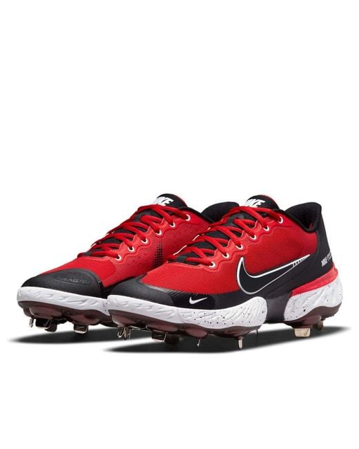 Nike Red Alpha Huarache Elite 3 Low 'University' for men