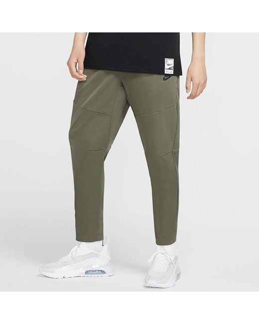Nike Green Sportswear Straight Slim Fit Casual Sports Long Pants for men