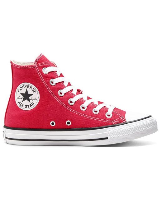 Converse Red Chuck Taylor All Star Hi 'Carmine' for men
