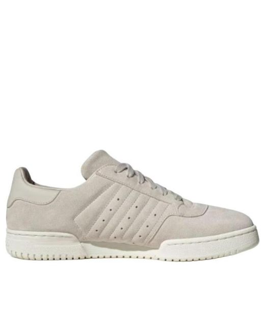 Adidas White Powerphase 'Alumina Off' for men