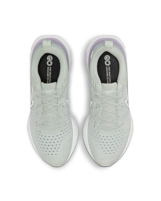 Nike White (Wmns) React Infinity Run Flyknit 2 'Light Lilac'