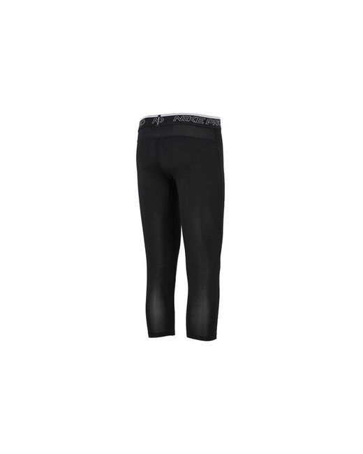 Nike Black Pro Dri-Fit Training Tight Gym Pants/Trousers/Joggers for men