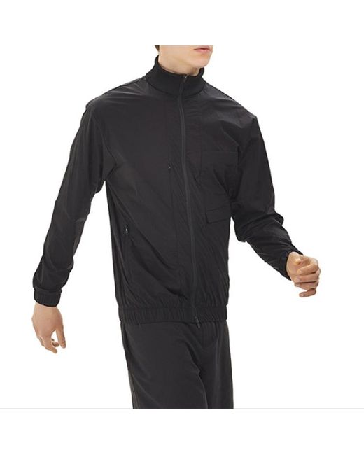 Adidas Blue Y-3 Trvl Stretch Jacket Stand Collar Casual Zipper Long Sleeves for men