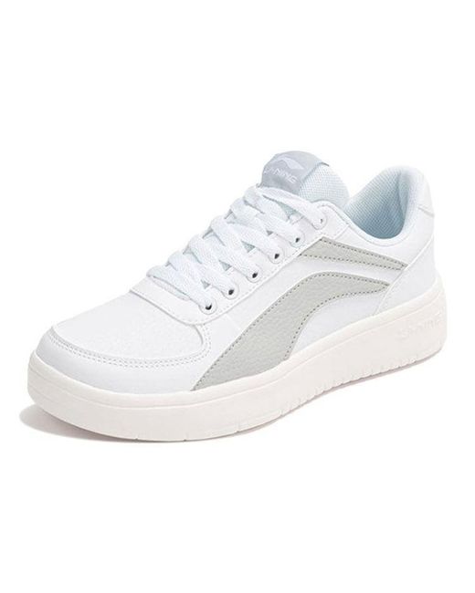 Li-ning White Casual Sneakers Low '' for men