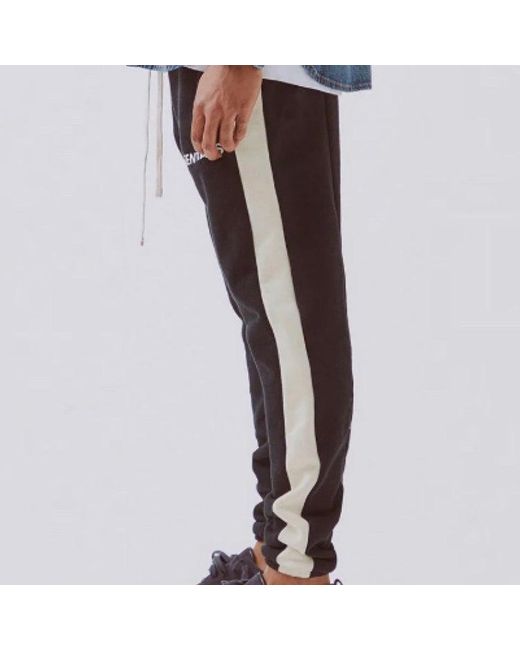 Fear Of God Black Ss20 Side Stripe Sweatpants for men