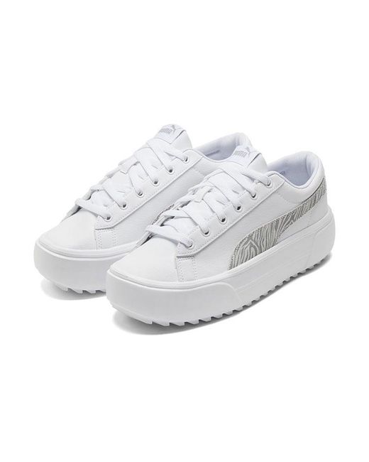 PUMA White (Wmns) Kaia Platform Casual Skateboarding Shoes