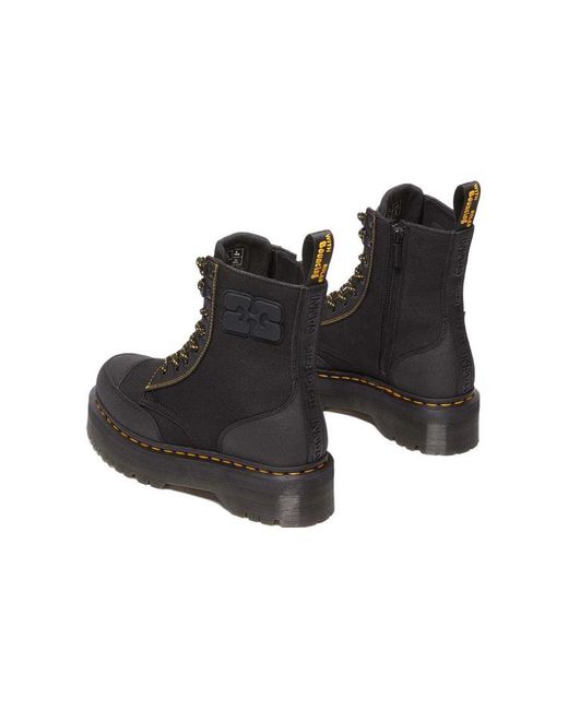 Dr. Martens Black Dr.Martens X Ganni Jadon Nylon Platform Boots for men