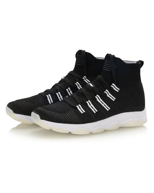 Li-ning Black (Wmns) High-Top Running Shoes