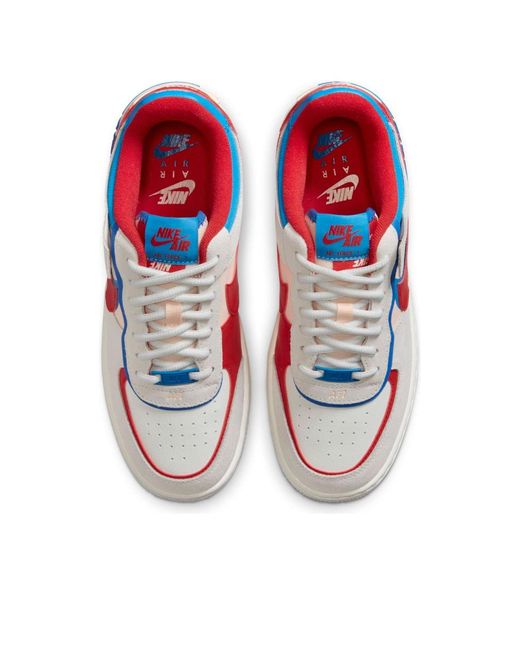 Nike White (Wmns) Air Force 1 Shadow 'Sail Royal'
