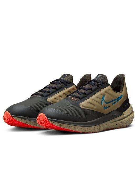 Nike Brown Air Zoom Winflo 9 Shield 'Medium Ash Laser' for men