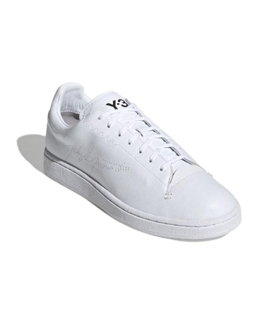 Adidas White Y-3 Yohji Court Shoes for men