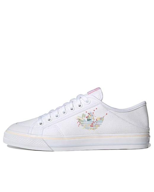Adidas White Collapsible Nizza Lo Halo Amber' for men
