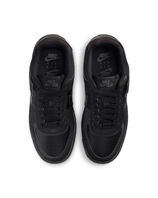 Nike Black (Wmns) Air Force 1 Low Shadow 'Triple'