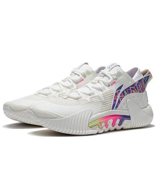 Li-ning White Bad Five 2 Low 'Rice Multi' for men