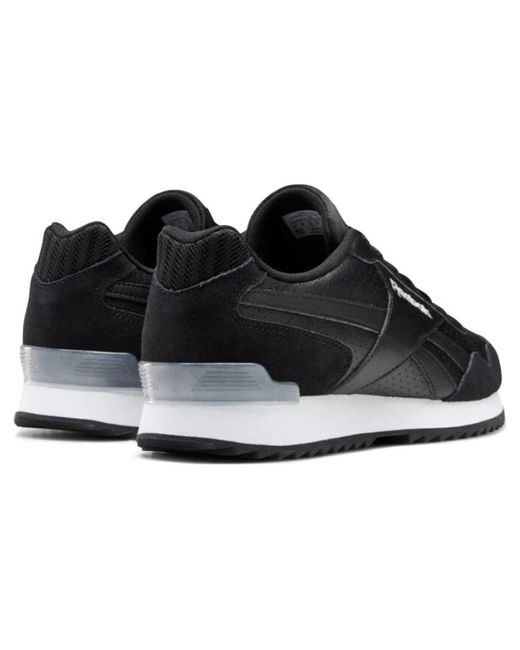 Reebok Black Royal Glide Ripple Clip Sport Shoes for men