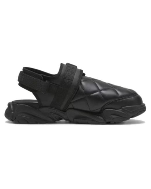 PUMA Black X Pleasures Ts-01 Quilt Sandals for men