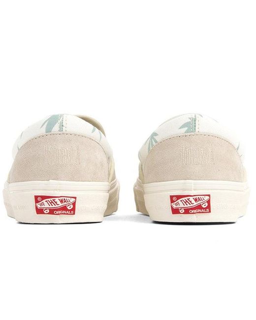 Vans White Modernica X Og Classic Slip-On Lx 'Palm Leaf' for men
