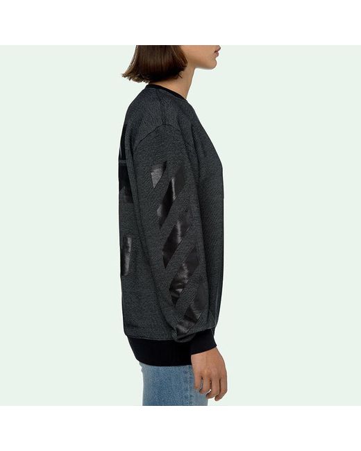 Off-White c/o Virgil Abloh Black (Wmns) Arrow Printing Round Neck Sports Hoodie Slim Fit Version
