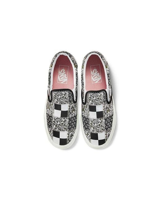 Vans White Classic Slip-On 'Patchwork Floral' for men