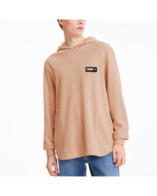 PUMA Orange Fusion Logo Hoodie for men