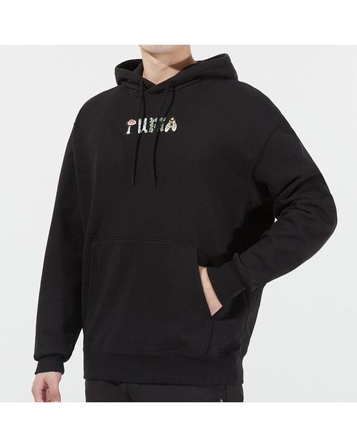 PUMA Black Downtown Funny Logo Printing Sports for men