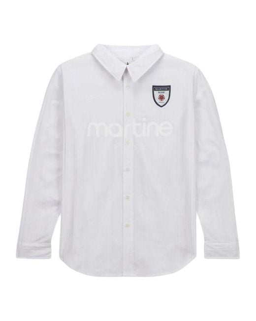 Nike White X Martine Rose Dress Shirt for men