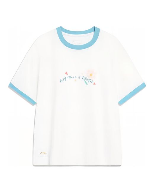 Li-ning Blue (Wmns) Anything Is Possible Graphic T-Shirt