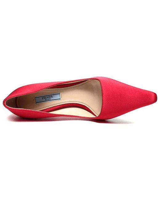 Prada Pink (Wmns) Satin Pumps 'Fiery'