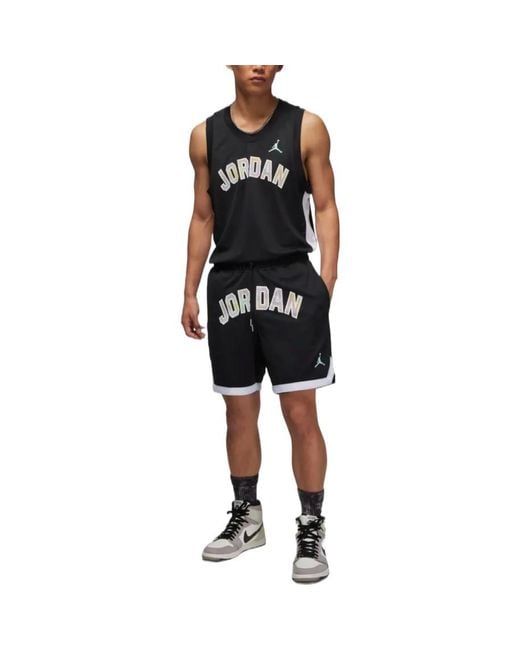 Nike Black Alphabet Logo Breathable Sports Shorts for men