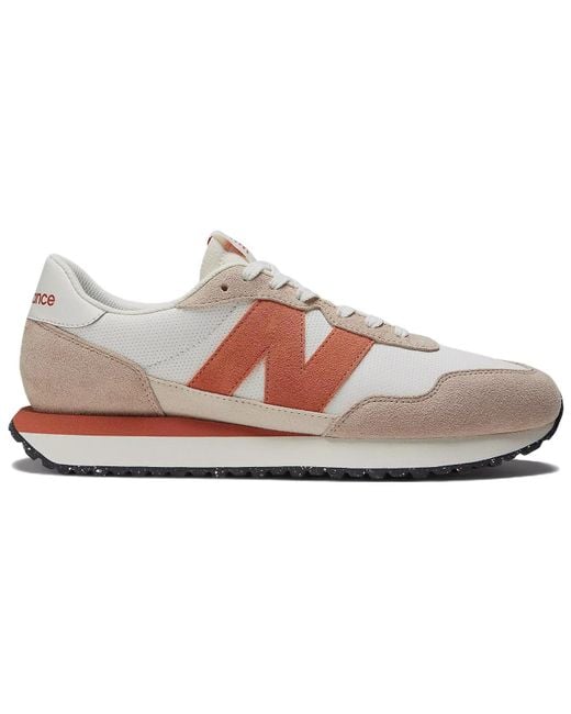 New Balance White 237V1 'Mindful Calm Taupe' for men