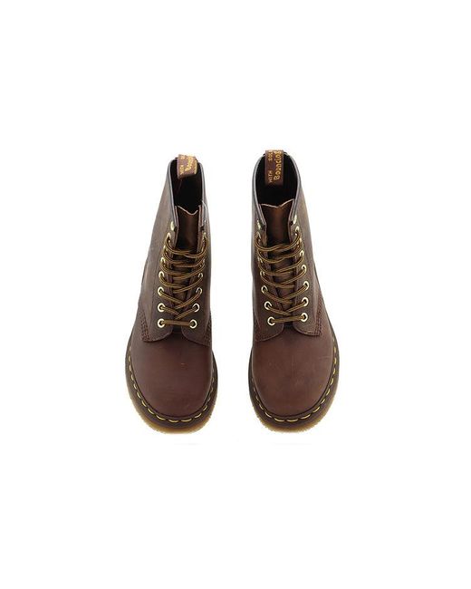 Dr. Martens Brown 1460 Aztec Crazyhorse Martin Boots Couple Style for men