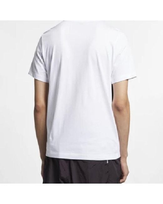 Nike Black Sportswear Big Swoosh Tee Large Casual Sports Short Sleeve for men