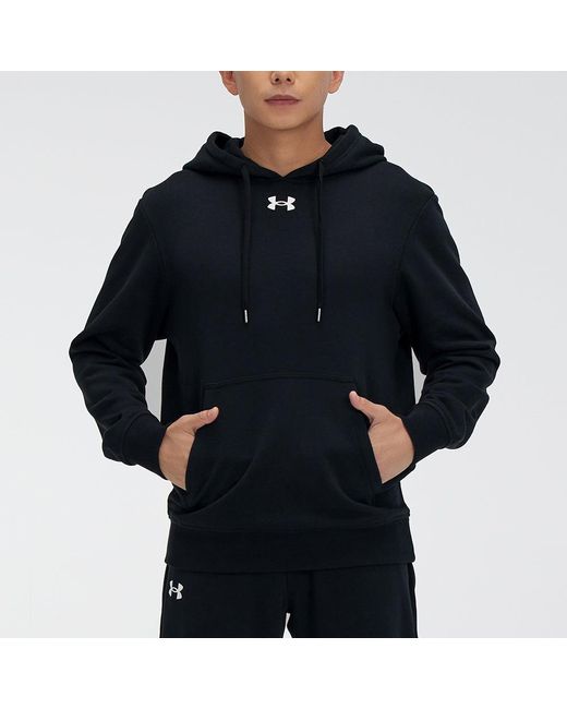 Under Armour Black Hustle Fleece Hoodie for men