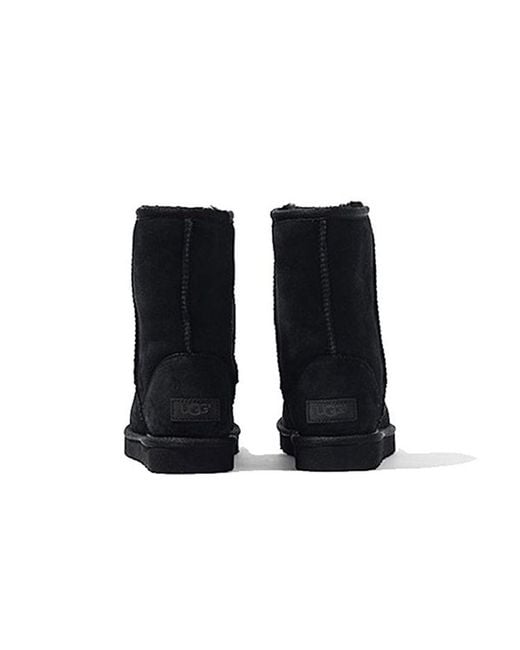 Ugg Black (Wmns) Classic Short Ii Fleece Lined