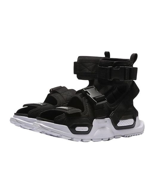 Li-ning Black Platform Paris Fashion Week Catwalk Series Sandals for men