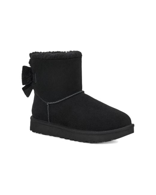 Crushed Velvet Ugg Bailey Bow Velvet Ribbon UGG (Wmns) Mini Bailey