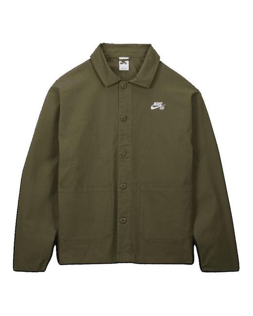 Nike Green Sb Skate Chore Jacket 'Federation Agnostic' for men