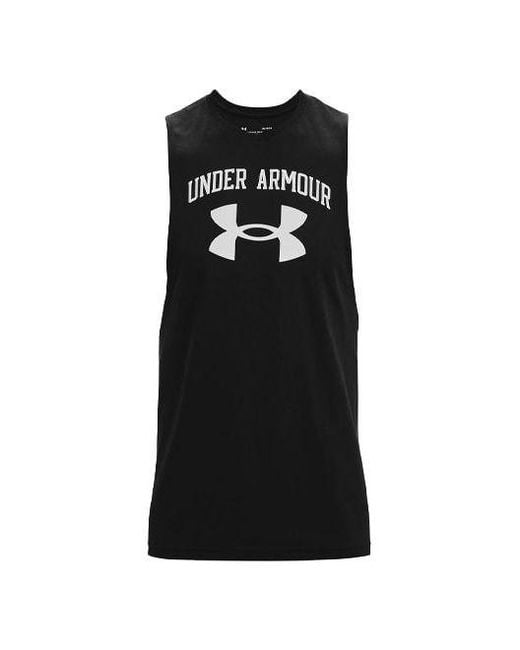 Under Armour Black Training Graphics Tank Top for men