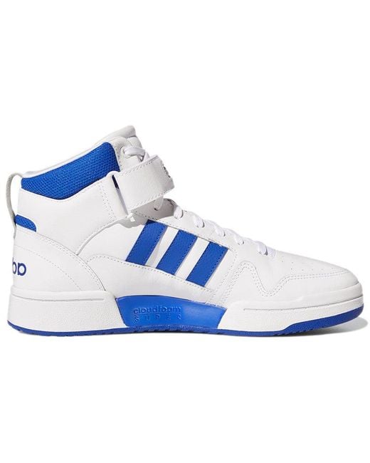 Adidas Blue Postmove Mid Basketball Shoes for men