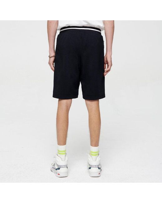 Fila Black Basketball Sports Shorts for men