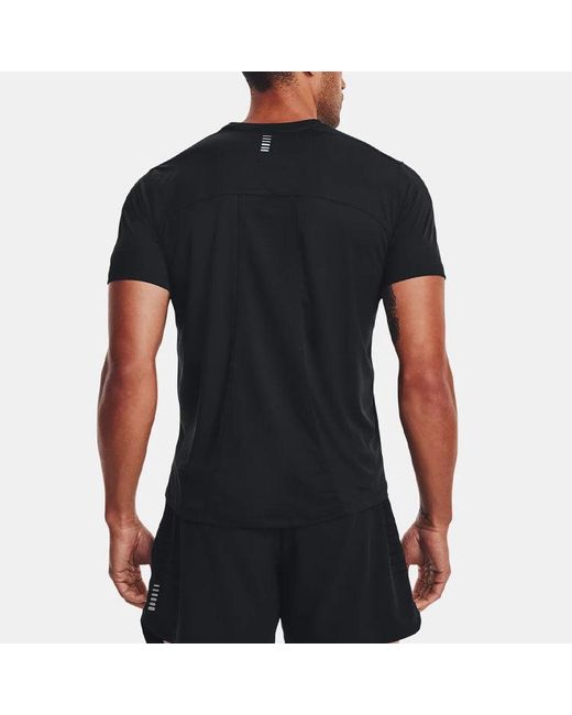 Under Armour Black Coolswitch Run Short Sleeve T-Shirt for men